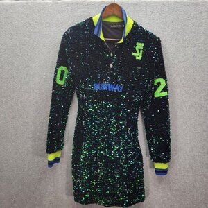 Sequin Runway Long Sleeve Dress By Shane Justin